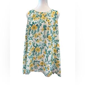 Calvin Klein | Flowy Floral Sleeveless Blouse Top